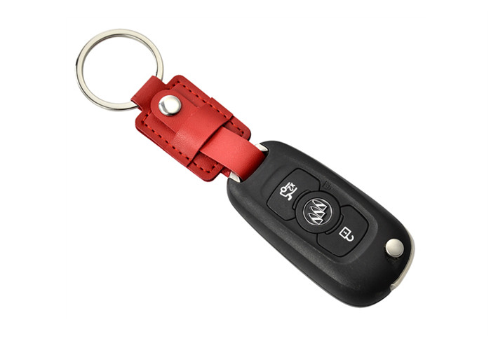 Buy cheap Zinc Alloy Frame Car Key Ring Holder Braided PU Genuine Leather Key Holder from wholesalers