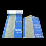 Buy cheap Popular 3 Core Garment rolls perforated garment covering, POLY GARMENT BAG Printing, for laundry garment polybag on a r from wholesalers