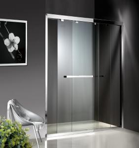 Buy cheap 1200-2000X1900mm Double Sliding Glass Shower Doors , Shower Cubicle Doors With Double Wheels product