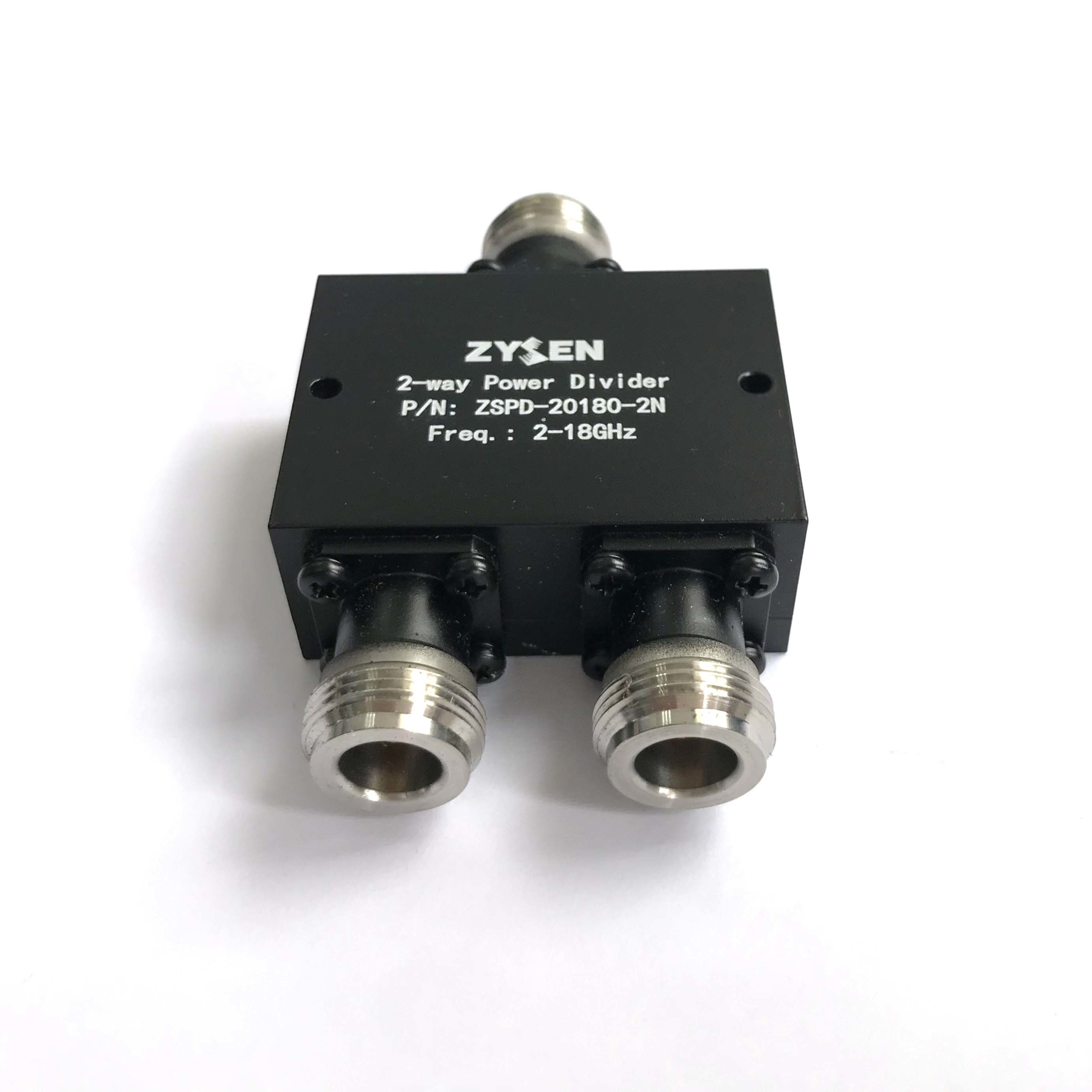 Buy cheap 2GHz to 18GHz Microwave Power Divider 2 Ports 2 Way N Female Connector product