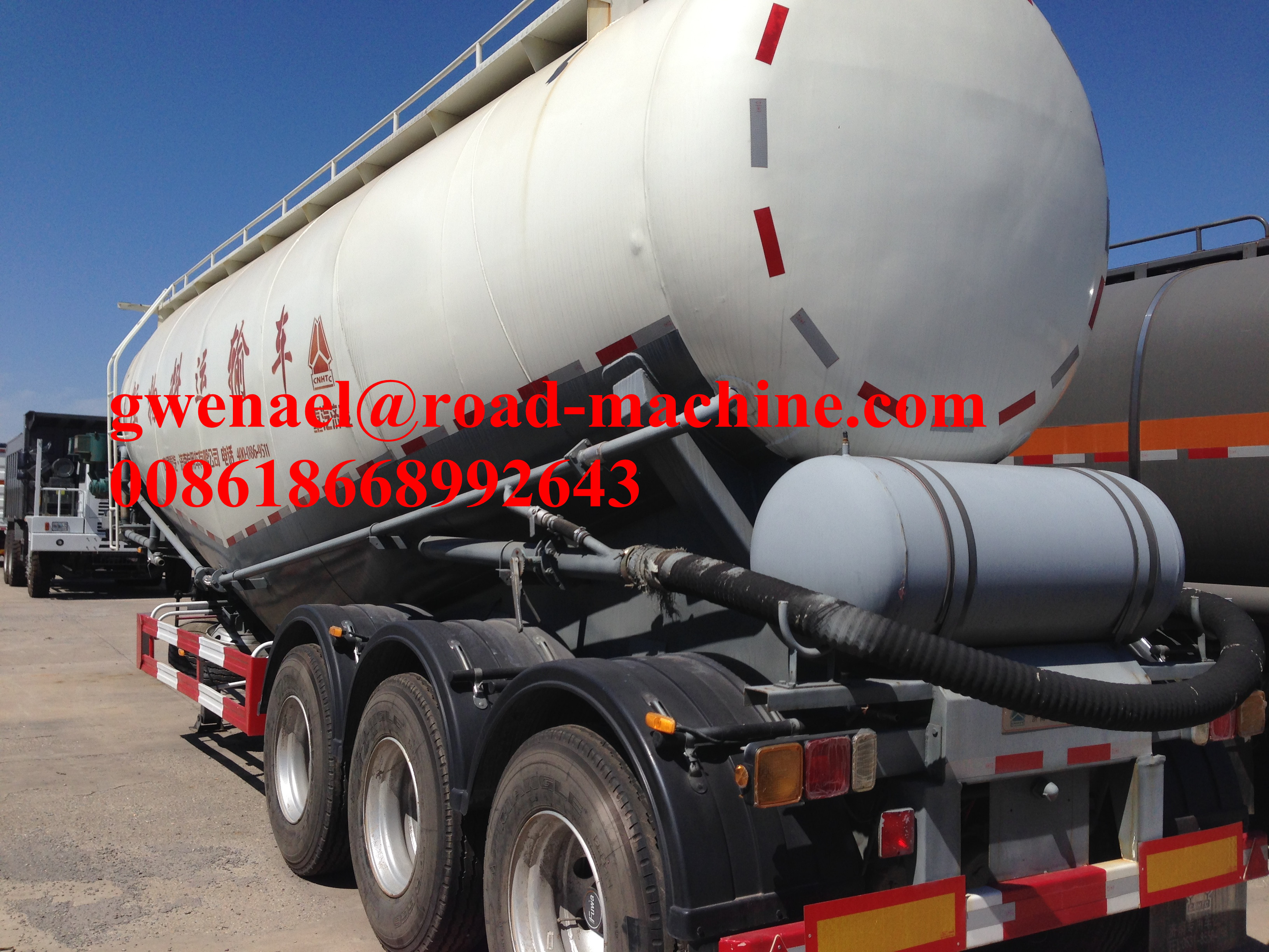 Buy cheap ISO CCC Bulk Cement Tank Semi Trailer Trucks 3 Axles 31 Ton/26 m³ Capacity, 25-100M3 Volume from wholesalers