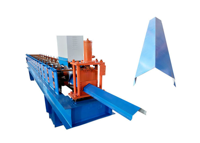 Buy cheap PPGI Steel Roofing Ridge Cap Roll Forming Machine With Hand Touch PLC Program from wholesalers
