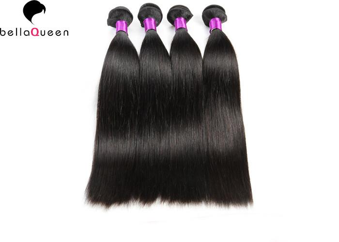 Buy cheap 8"-30" Remy Indian Virgin Hair Extension Natural Straight Wave Hair Weaving product