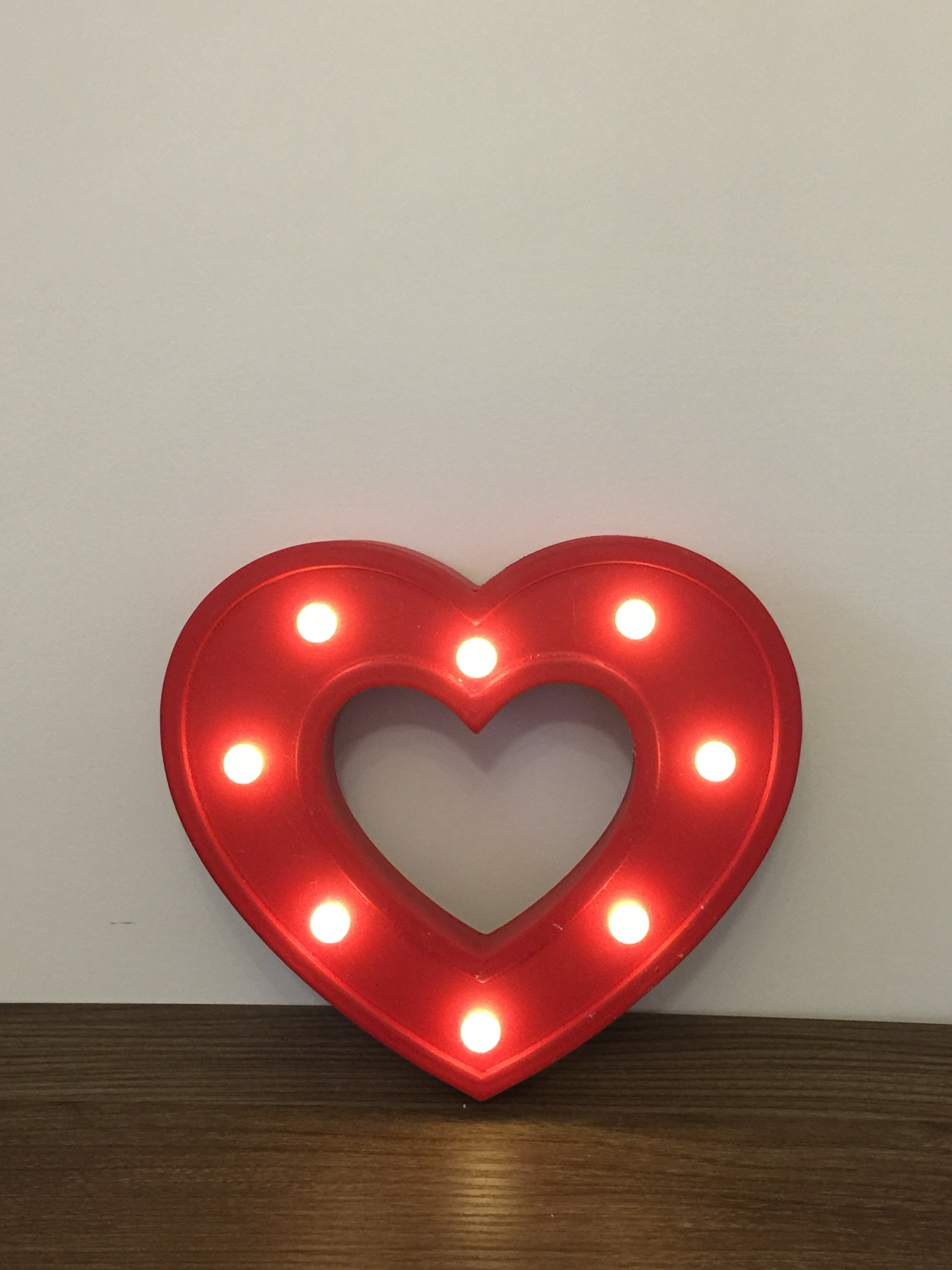 Buy cheap children home decoration woody hearted night lights from wholesalers