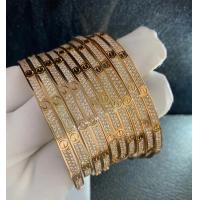 Buy cheap high brand Custom Jewelry China factory Cartier Full Diamond Love Bracelet 18k product