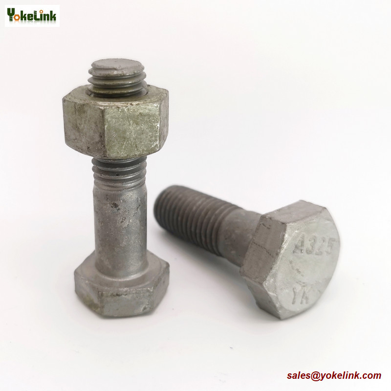 Buy cheap 1-8 ASTM F3125 Grade A325 Hot Dipped Galvanized Steel Structural Bolt w/A563 DH Nut & F436 Washer from wholesalers