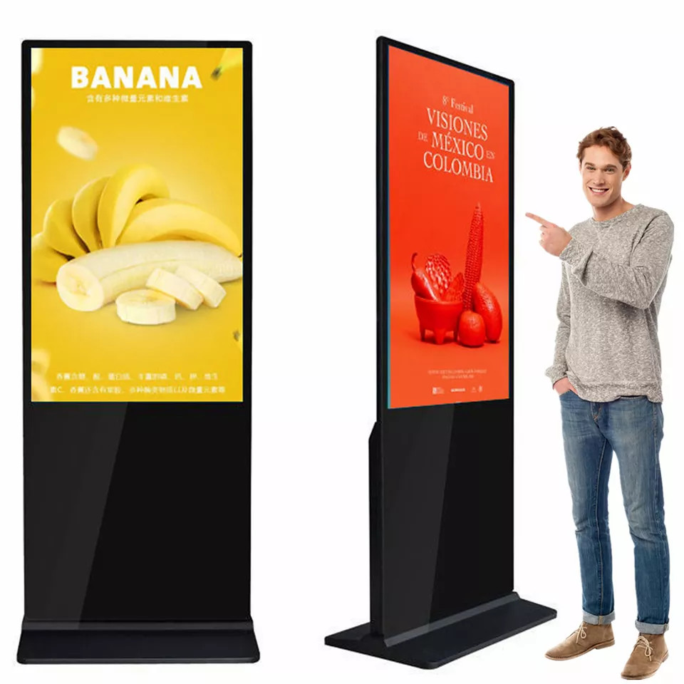 Buy cheap Lcd Interactive 49 55 Inch Android Indoor Totem Floor Stand Kiosk Touch Screen product
