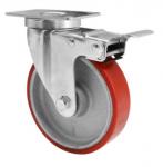 Buy cheap 5 Inch Polyurethane Casters Locking Caster Wheels Casters With Brake from wholesalers