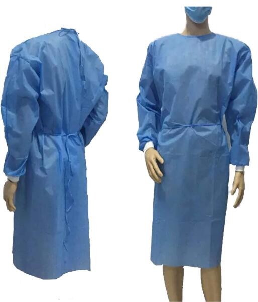 Buy cheap SMS Non Woven Fluid Resistant Isolation Gown With Cuff product