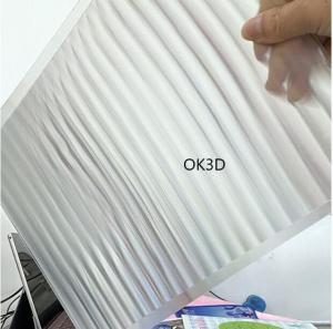 Buy cheap China 3d factory OK3D supply Lenticular Sheet PP PET Material Plastic Lenticular Sheet For 3D Printing with best effect product