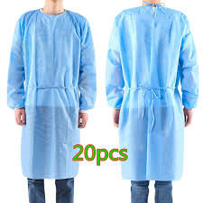 Buy cheap Non Woven Polyethylene Disposable Isolation Protective Gowns For Sale Near Me product