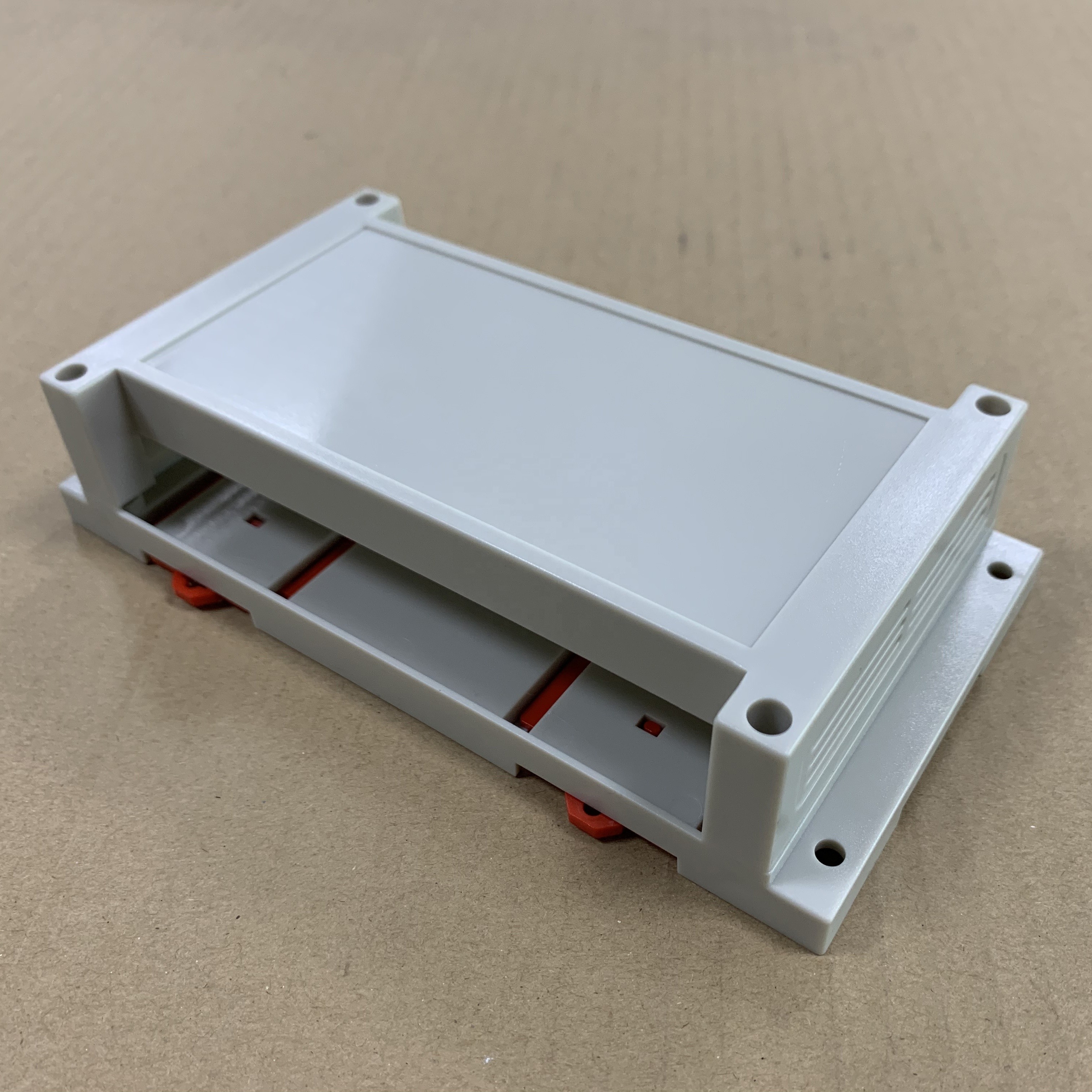 Buy cheap 175*90*40MM Din Rail Plastic Housing Enclosure In Grey And Black Color product