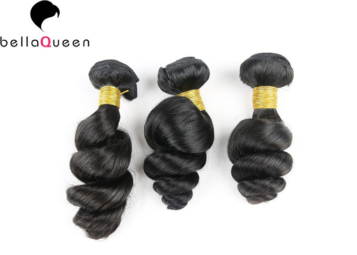 Buy cheap 1 Bundle Natural Black 6A Remy Hair ,  Loose Wave Beautiful Styles 100% Remy Hair Weft product