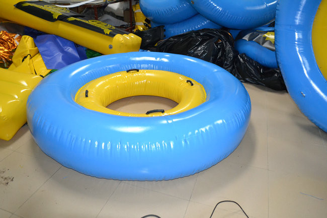 Buy cheap Yellow / Blue Trapualin Infalatble Water Sport Toys 2.5m / 5m For Swimming Pool product