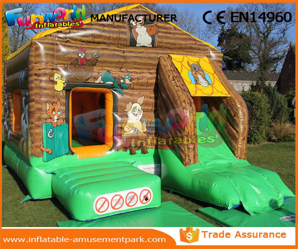 Buy cheap 0.55mm PVC Tarpaulin Inflatable Bouncy Castle Moonwalk Jumping Castle Durable from wholesalers