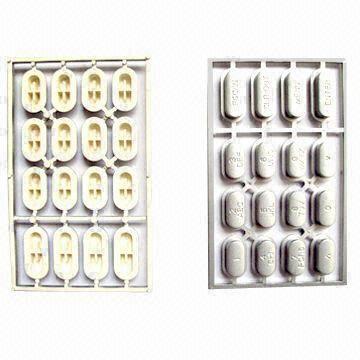Buy cheap Plastic Button Injection Molds with LKM Base, Made of ABS/PC/TPE/TPU/PMMA  from wholesalers