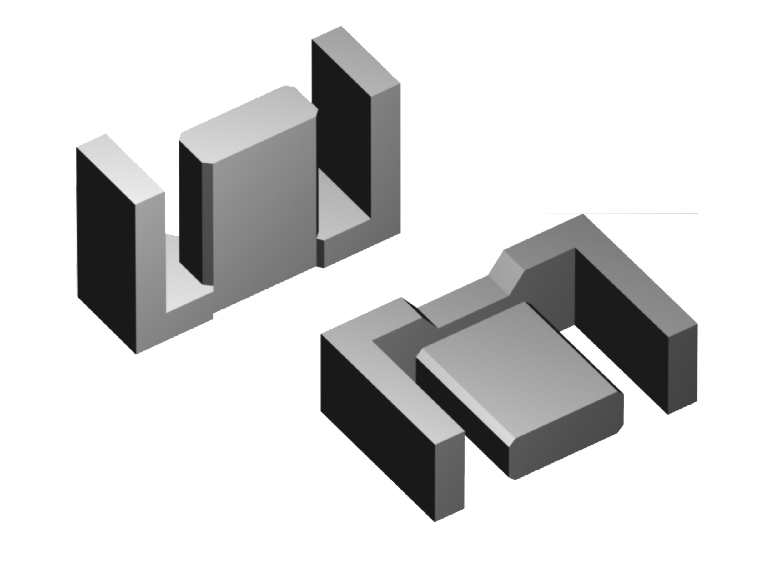 Buy cheap EFD Type Ferrite Core , Soft Iron Magnetic Core For Industrial Magnet from wholesalers