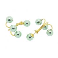 Buy cheap Classic Flower Stainless Steel Stud Earrings With Lake - Blue Plated Pearls product