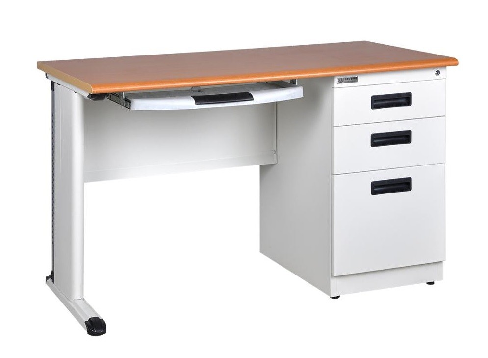 Buy cheap KD Metal Steel Office Computer Table H750mm With Three Drawers from wholesalers