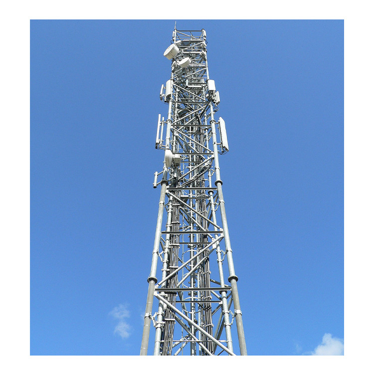 Buy cheap 70m Gsm Telecom 3 Legged Tower Galvanized Steel Bar Angle Structure product