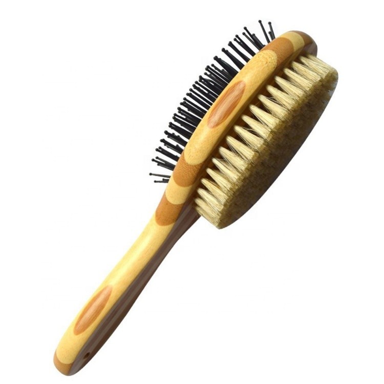 Buy cheap Vent Design Pet Grooming Comb , Dog Shedding Brush Solid Wood Handle from wholesalers