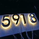 Buy cheap Rgb Outdoor 3d Letter Sign Led Door Number Led Backlit House Number from wholesalers