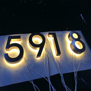Buy cheap Rgb Outdoor 3d Letter Sign Led Door Number Led Backlit House Number product