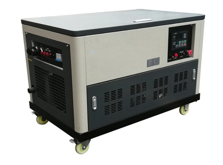 Buy cheap Water cooled 30kw portable gasoline generator genset 4 cylinder engine enclosure auto start from wholesalers