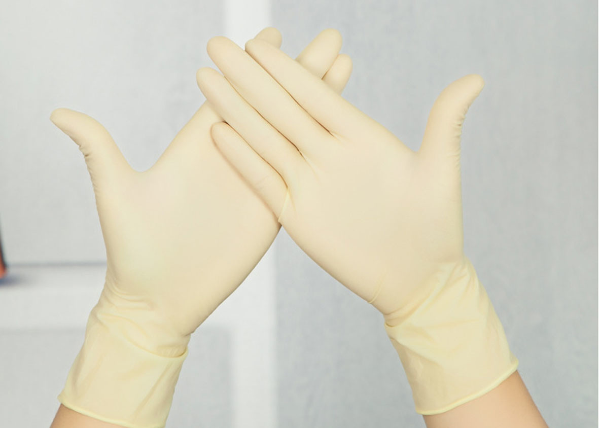 Buy cheap Disposable medical latex gloves / surgical gloves / examination gloves product