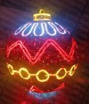 Buy cheap Giant Outdoor Christmas LED Big Ball 3D Motif Light For Lighting Display from wholesalers