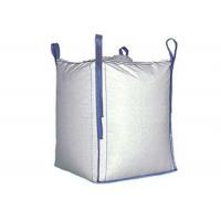 Buy cheap Cross Corner White PP Woven Bulk Bag Flat Bottom / Side Discharge Design Available product