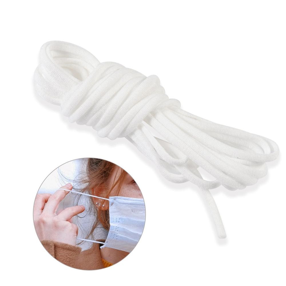 Buy cheap China Factory Nylon 3mm Round White Elastic Ear Loop Black Elastic Hair Band product