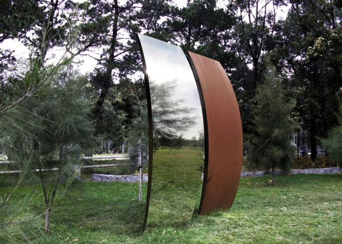 Buy cheap Garden Art Corten Steel Sculpture , Metal Sculpture Art 200cm Height product