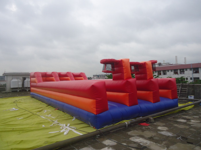 Buy cheap 0.55mm PVC Tarpaulin Inflatable Sports Games / Tarpaulin Runway from wholesalers