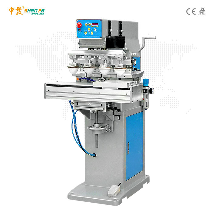 Buy cheap 4 Color 60W Semi Automatic Ink Tray Ink Cup Pad Printing Machine from wholesalers