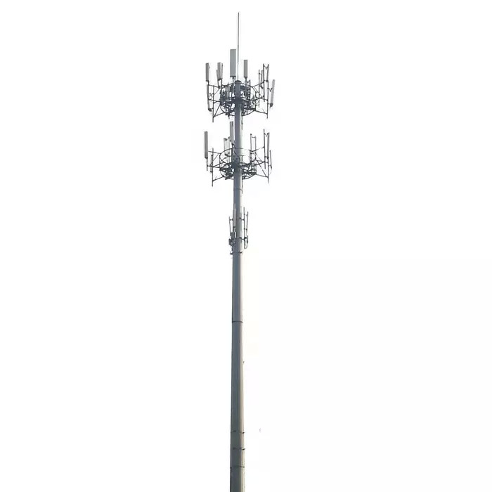 Buy cheap Broadcasting / 4g Monopole Steel Tower Communication product