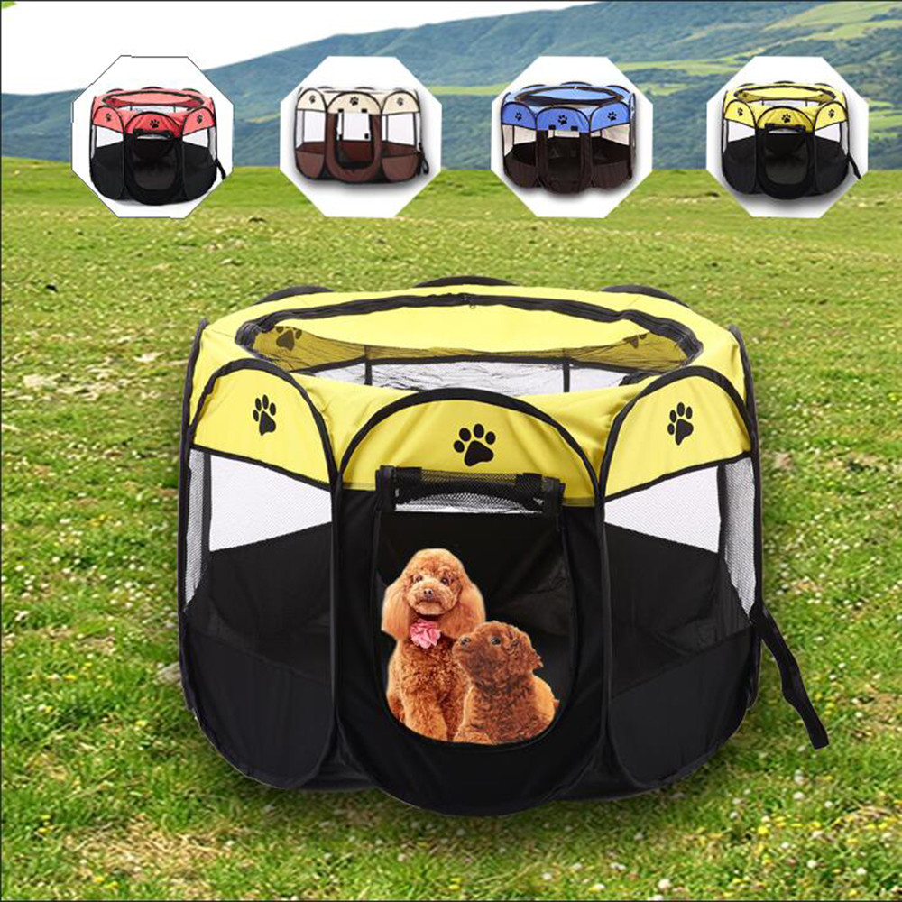 Buy cheap 900g Foldable Puppy Playpen With Carrying Case Exercise Kennel Dogs Cats Indoor / Outdoor from wholesalers