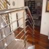 Buy cheap Steel stair rails and banisters with wooden hand rail design from wholesalers