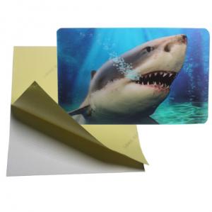 Buy cheap cheap price 3d lenticular sticker pp pet flip effect lenticular sticker printing with the adhesive on the backside product