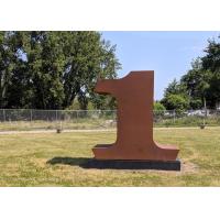 Buy cheap Contemporary Decoration Outdoor Metal Art Sculpture Corten Steel Number Sculpture product