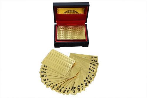 Buy cheap Custom size 24K Gold foil Playing Cards Poker cards birthday gifts from wholesalers