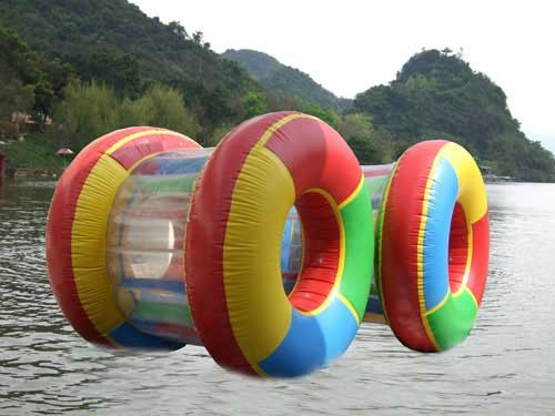 Buy cheap 0.9 mm PVC Adults Inflatable Water Toys Water Roller For Boats , Custom product