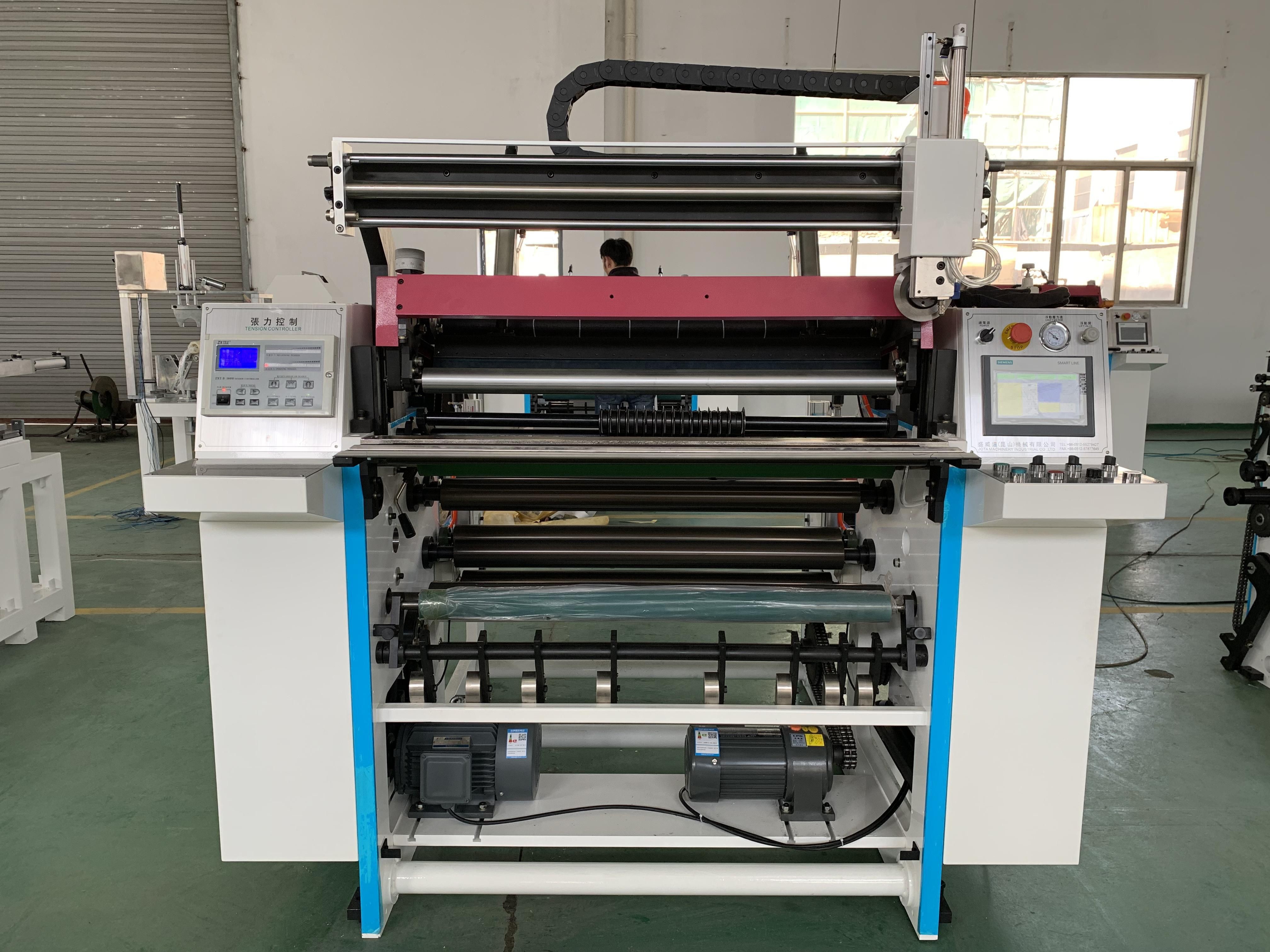 Buy cheap 900mm POS Paper Roll Slitting Rewinding Machine 150m/Min from wholesalers