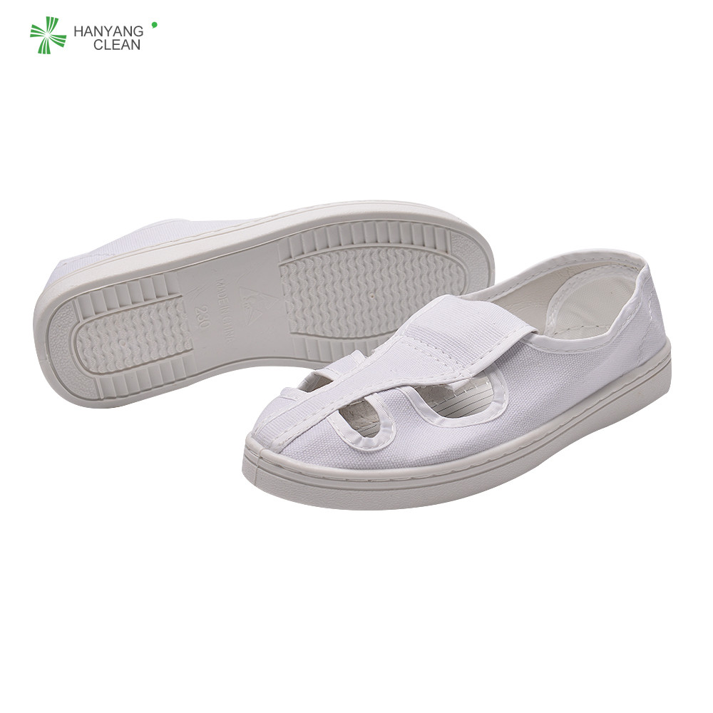 Buy cheap Four Holey Anti Static Shoes , TC Canvas Upper Electrostatic Dissipative Shoes from wholesalers