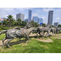 Buy cheap Modern Bronze Horse Statue , Outdoor Bronze Sculpture Public Decoration product
