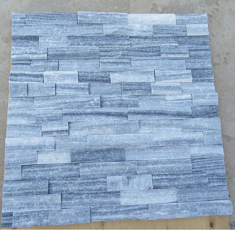 Buy cheap decorative background wall exterior interior quartz natural stone wall cladding tiles from wholesalers