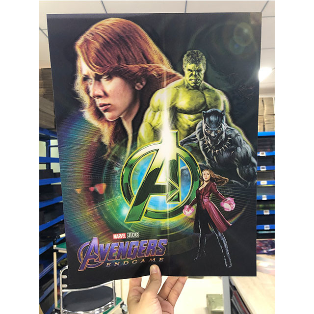 Buy cheap 0.6mm PET 3D Lenticular Poster Marvel Avengers Flip Moving Pictures For Home Decoration product