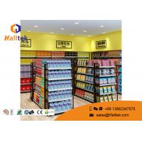 Buy cheap Cold - Rolled Steel Supermarket Gondola Shelving Easy Assemble Light Duty Type product