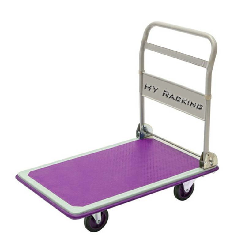Buy cheap ODM Folding Heavy Duty Platform Trolley 500kg Noiseless Purple product