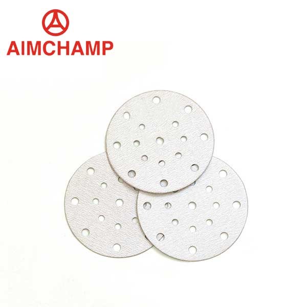 Buy cheap Hook And Loop Sanding Disc Sandpaper Disc Yellow White Green white Abrasive Pad from wholesalers